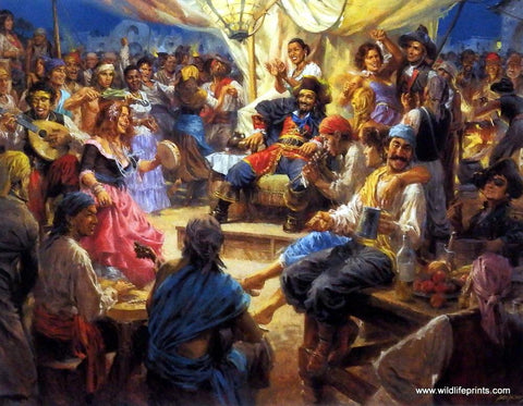 Andy Thomas The Band Played On - 11"x 14"