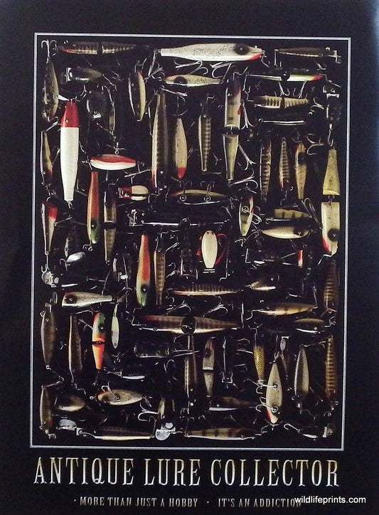 Antique Fishing Lure Collector poster