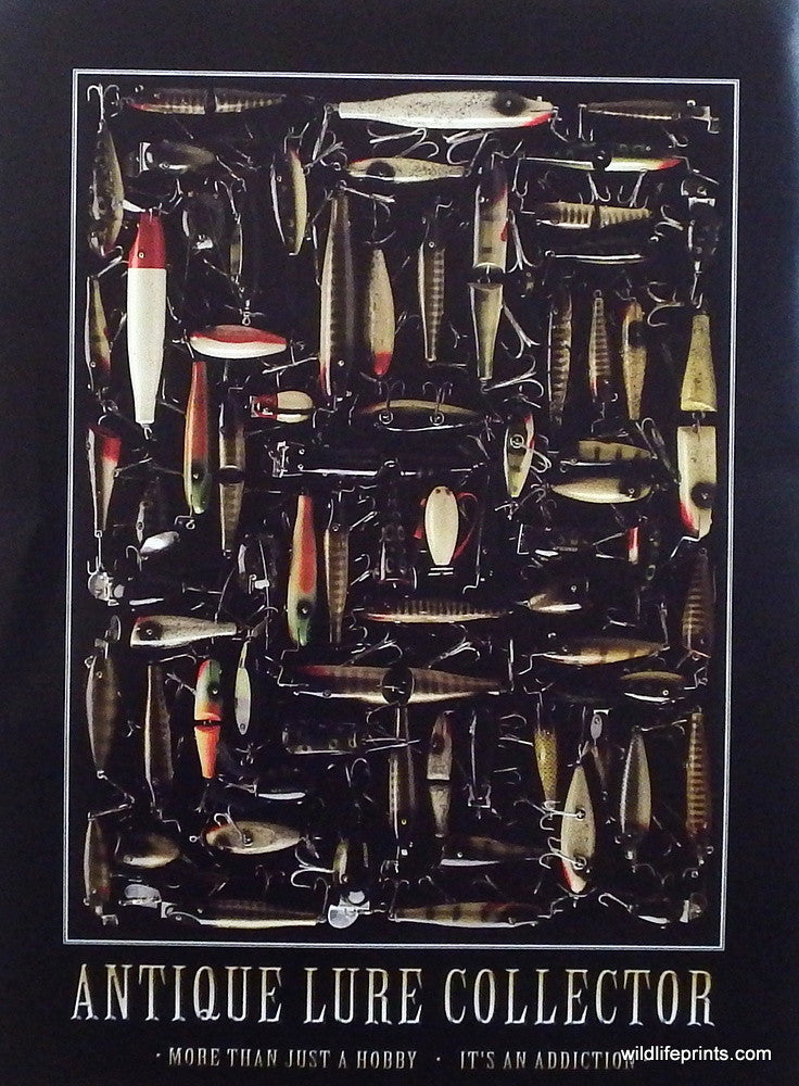 Antique Lure Collector Poster