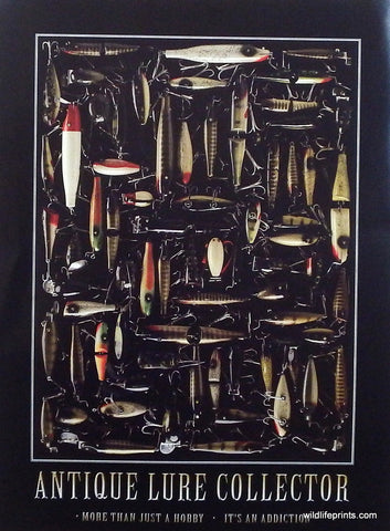 Antique Fishing Lure Collector poster