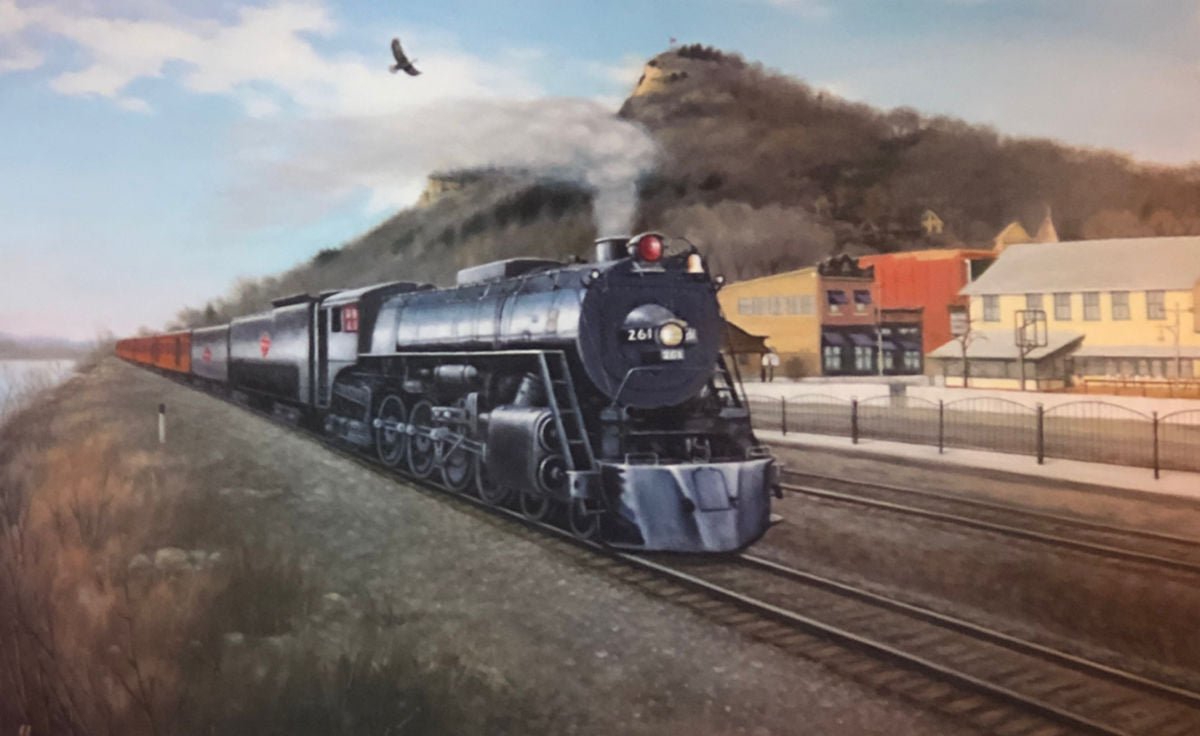 Arthur Anderson The Grand 261 Milwaukee Road Steam Engine Art Print