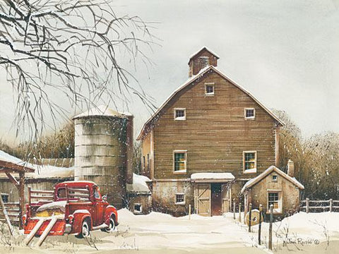 John Rossini Clearing out Old Truck Farm Art Print 16 x 12