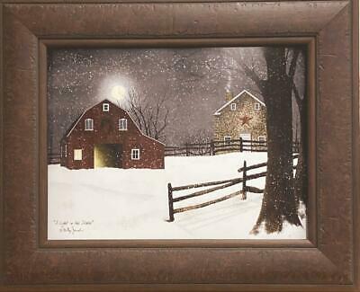 Billy Jacobs A Light in the Stable Farm Barn Art Print-Framed 21.5 x 17.5