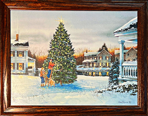 John Rossini Christmas Art Print More Lights? (18.5x14.5)