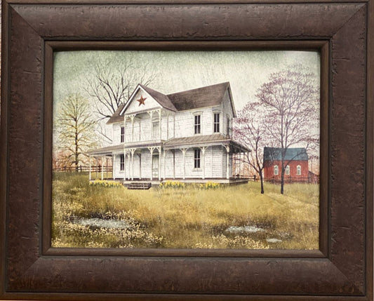 Billy Jacobs April Showers Farm Country Art Print-Framed