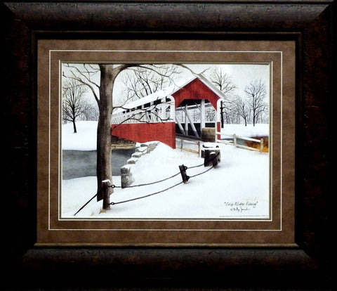 Billy Jacobs Crisp Winter Evening-Framed