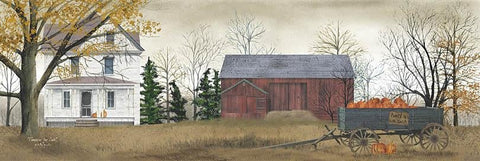 Billy Jacobs Pumpkins For Sale Farm Art Print  36 x 12