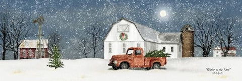 Billy Jacobs Winter on the Farm Christmas Art Print(36x12)