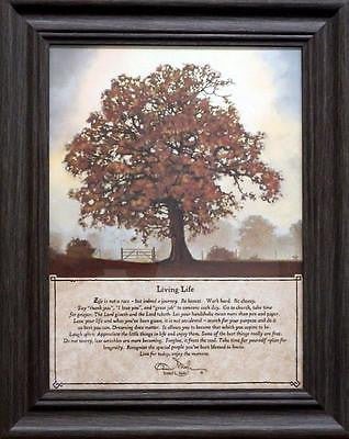 Bonnie Mohr Living Life inspirational Print-Framed