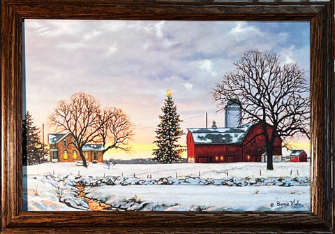 Bonnie Mohr Morning Call Farm Christmas Tree Print 20.5 x 14.5 - Yes