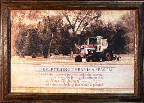 Jennifer Pugh to Everything There is a Season Farming Art Print-Framed 20.5 x 14.5