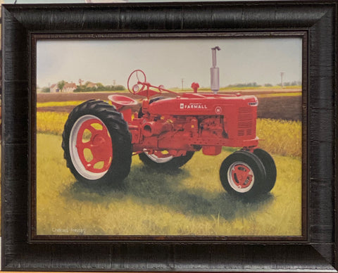 Charles Freitag Farmall Tractor Studio Canvas-Framed 20 x 16