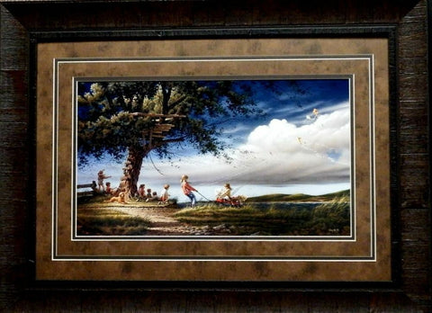 Terry Redlin Spring Fever Children Art  Print-Framed