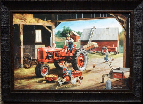 Charles Freitag Farmall Friends Print-Framed