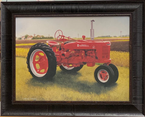 Charles Freitag Farmall Tractor Studio Canvas-Framed 20 x 16