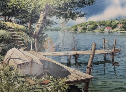 Charles Peterson Fishing Buddies Encore S/N Art Print