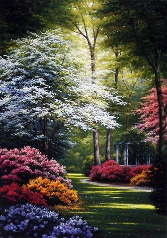 Charles White Secluded Gazebo - 14"x20" Open Edition