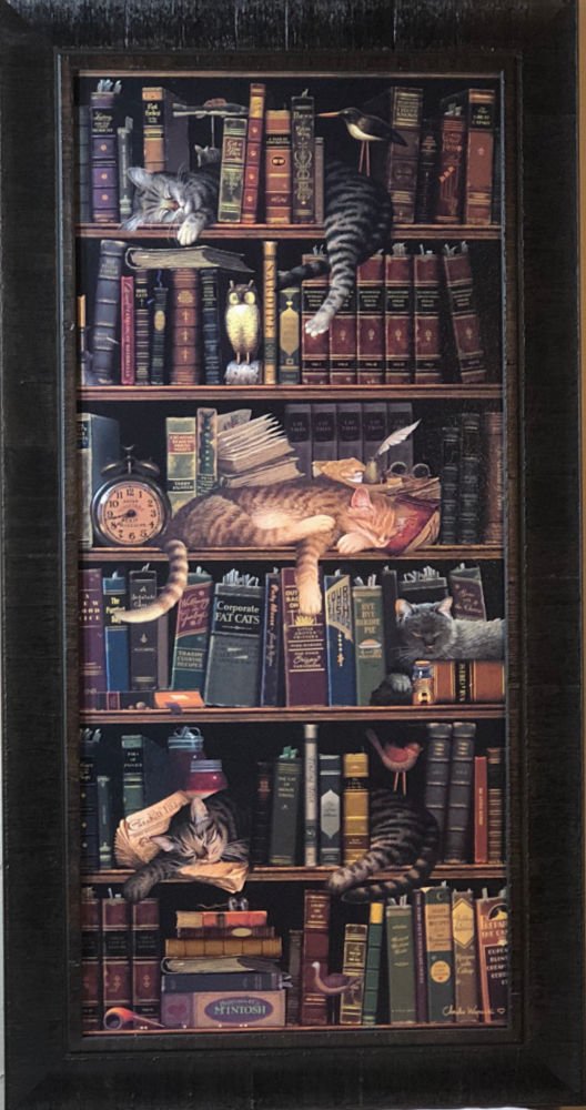 Charles Wysocki Classic Tales Cat Kitten Art Print-Framed