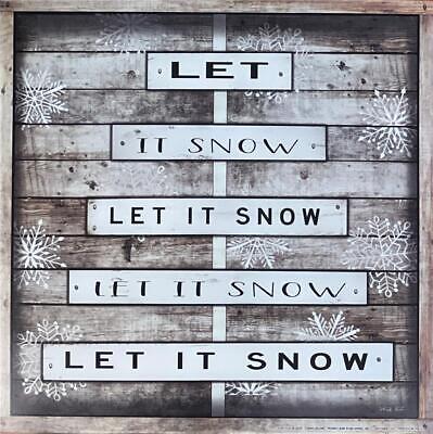 Cindy Jacobs Winter Print Art Let It Snow (12x12)