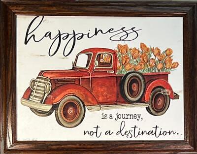 Cindy Jacobs Word Art Print Happiness is a Journey (18.5x14.5)