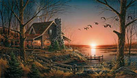 Terry Redlin Comforts of Home Cabin Art Print