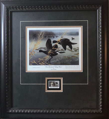 Les Kouba Coots Unlimited Signed Art Print-Framed