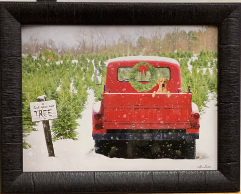 Lori Deiter Cut Your Own Christmas Tree Art Print-Framed