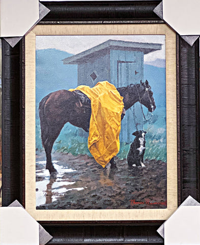 Thomas Lorimer Rainy days and Mondays Framed Canvas Signed  18 x 22