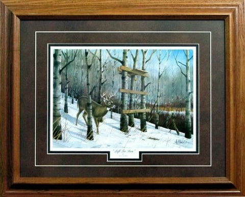 Les Kouba Left Too Soon Framed Deer Hunting Art Print  21 x 17