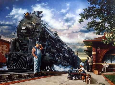 Dan Hatala Whistle Stop - 14"x 10" Open Edition