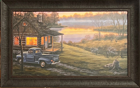 Darrell Bush Early to Rise Wild Turkey Art Print-Framed 28.5 x 18