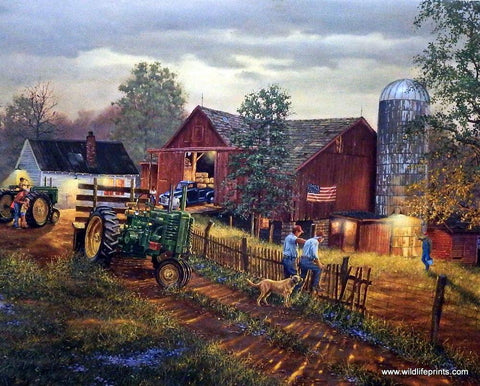Dave Barnhouse America's Heartland - 28"x 16" Signed and Numbered