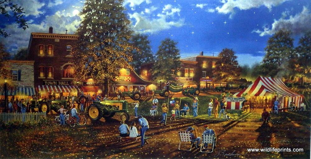 Dave Barnhouse Celebration Of The Past - 29" x 15" Signed Edition