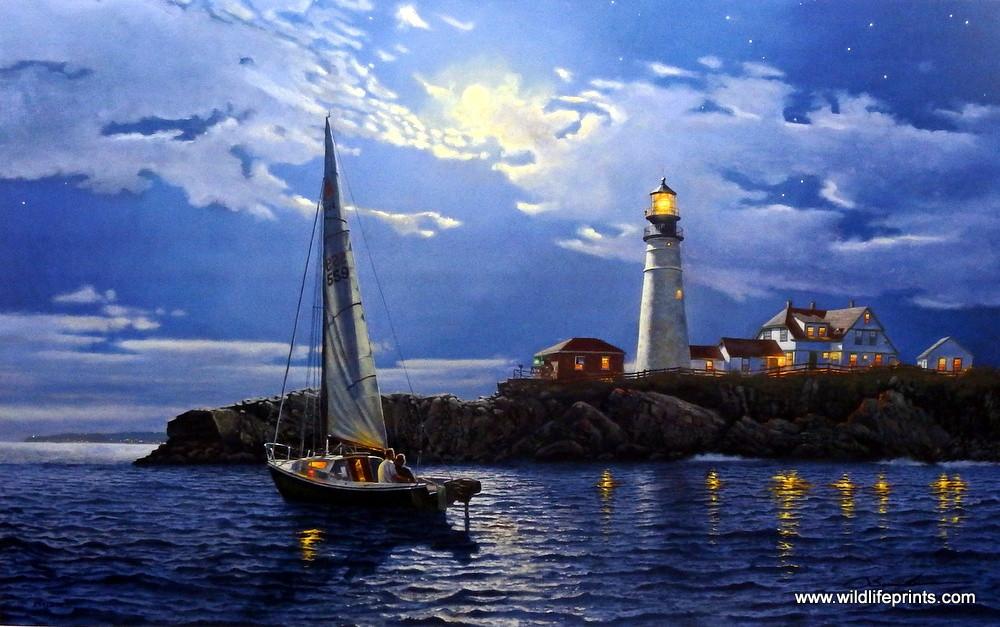 Dave Barnhouse Serenity - 28"x 17.5" Signed and Numbered