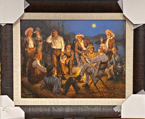 Andy Thomas American Storytellers Canvas Framed Cowboy Art- 21 x 17
