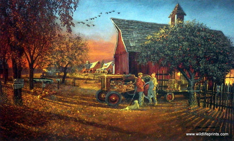Dave Barnhouse Old Friends - 25"x 15" Signed and Numbered