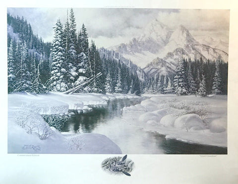 Derk Hansen Quiet Grandeur Mountain Spruce Tree Print