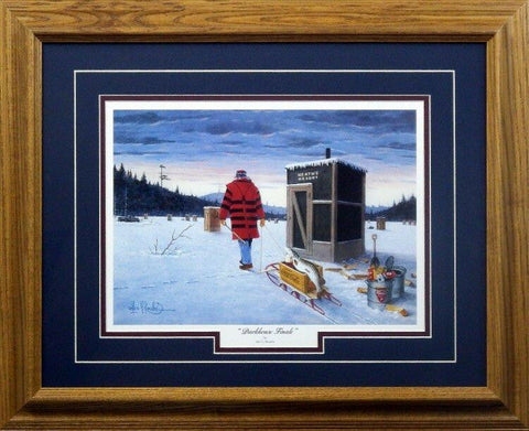 Les Kouba Darkkhouse Spearing Set of Three Framed Prints