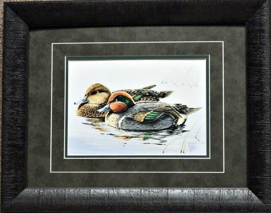 Don Blakney Green Wing Teal Art Print-Framed