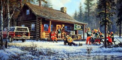 Don Kloetzke "Game Day" Green Bay Packers Art Print  18.75" x 9.5"