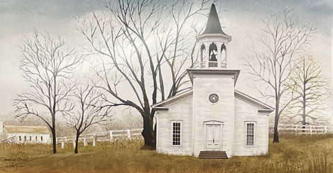 Billy Jacobs Amazing Grace Church Country Art Print 30 x 16