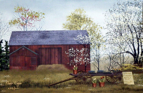 Billy Jacobs Flower Wagon Art Print 12 x 9