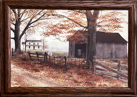Billy Jacobs Old Country Road Farm Country Road Art Print-Framed Studio 20.5 x 14.5