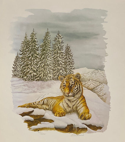 Bengal Tiger by Al Dornisch Signed/Numbered (approximately 10"x12")