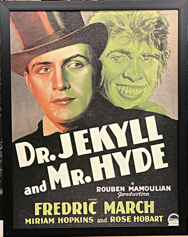 Dr. Jekyll and Mr. Hyde Movie Poster Framed 29 x 23