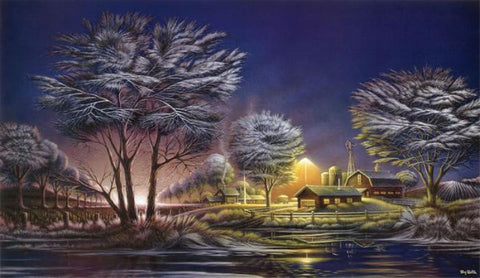 Terry Redlin Early Morning Frost Winter Art Print