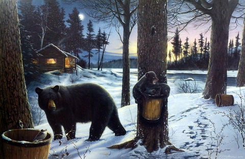 Ervin Molnar Midnite Snack - 29" x 19"- Open Edition
