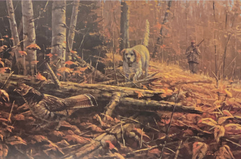 Paco Young Grouse Hunting Art Print A/P No Sure Thing (24x16)