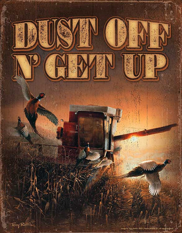 Terry Redlin Dust Off "N" Get Up Tin Sign