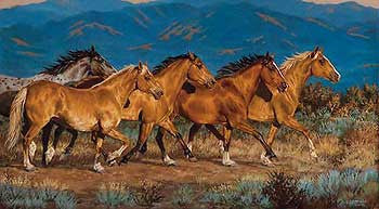 Chris Cummings Band of Gold S/N Horse Print